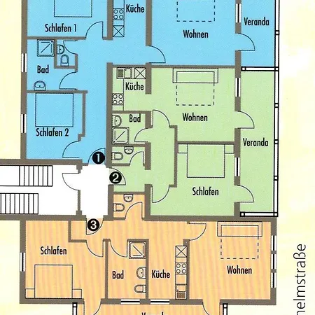 Apartamento Ferienwohnung Haus Am Meer *